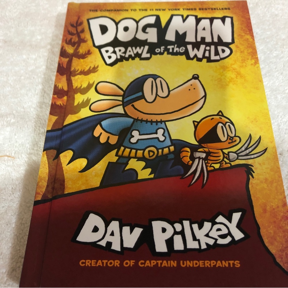 Dog Man Brawl of the Wild by Dav Pilkey, hardcover book sale
